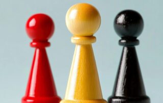 3 Führungswerkzeuge als Schachfiguren visualisiert