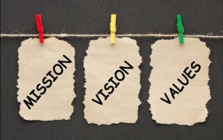 Mission, Vision, Werte