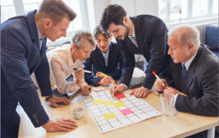 Führungsteam im Teambuilding